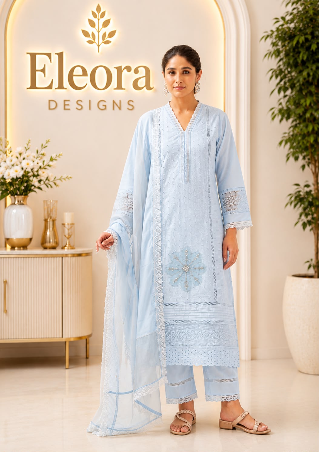 Hakoba Pakistani 3 Piece Suit