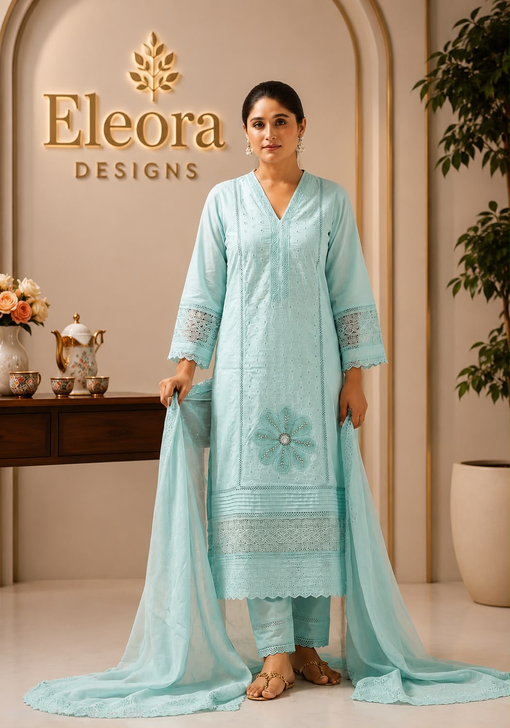 Hakoba Pakistani 3 Piece Suit