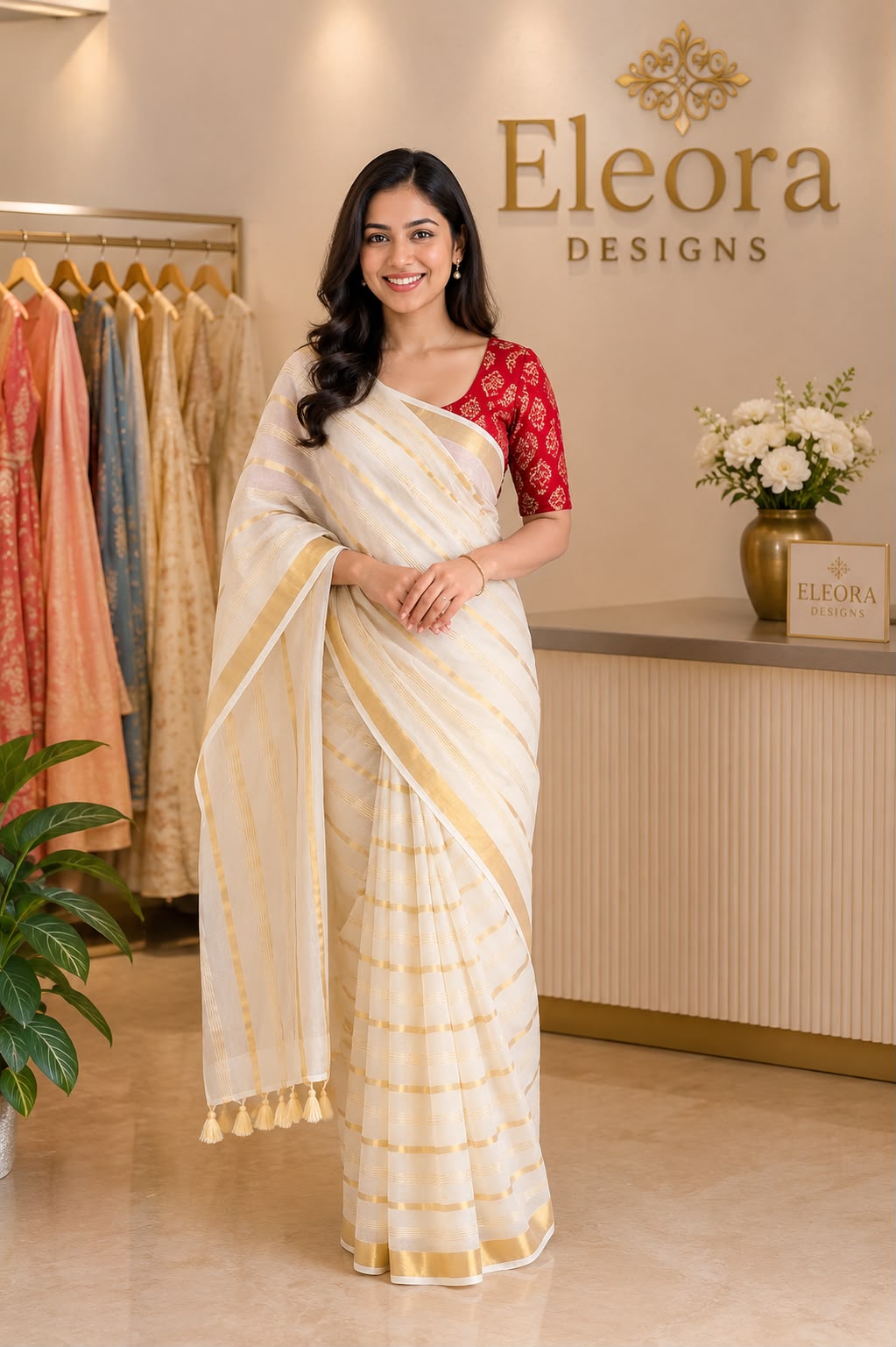 Mul Cotton Saree