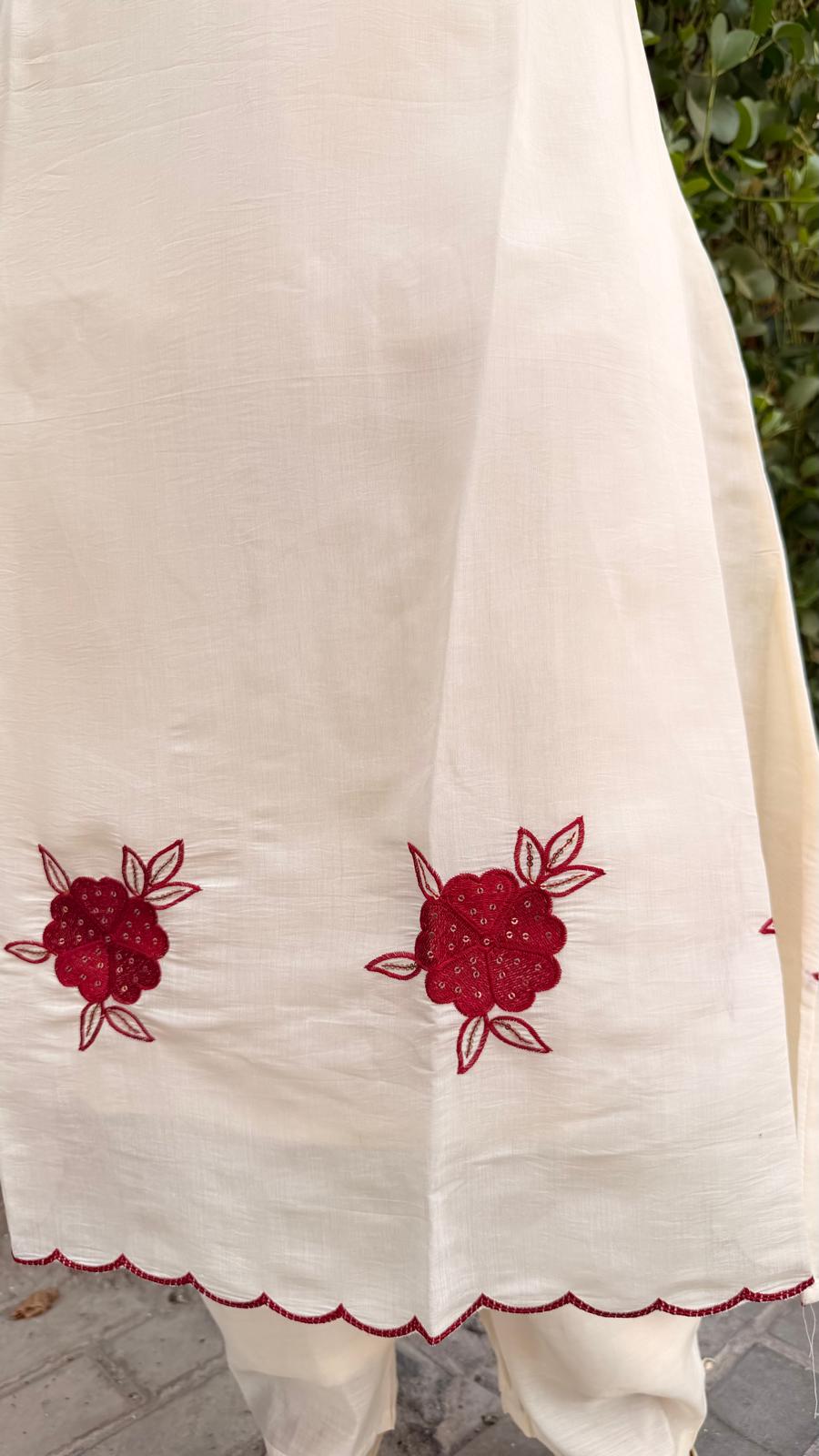 Mul Chanderi 3 Piece Set